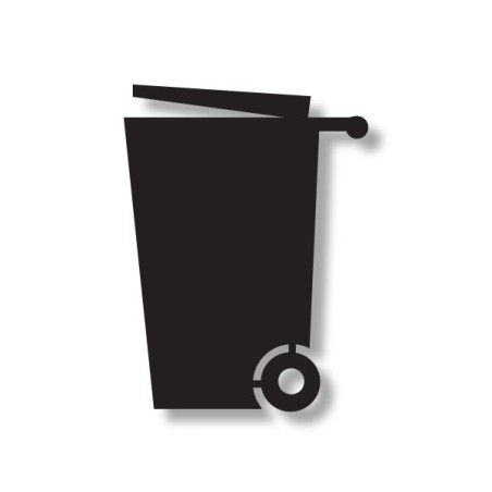 Pictogramme découpé POUBELLE