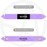 Repérage de tuyauterie Glycol Acide reperage marqueur tuyauterie vinyle