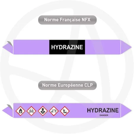 Repérage de tuyauterie Hydrazine reperage marqueur tuyauterie vinyle