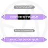 Repérage de tuyauterie hydroxyde de potassium reperage marqueur tuyauterie vinyle