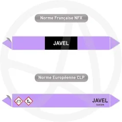 Repérage de tuyauterie Javel reperage marqueur tuyauterie vinyle