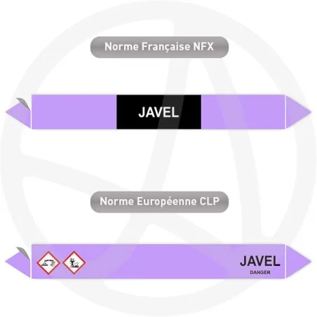 Repérage de tuyauterie Javel reperage marqueur tuyauterie vinyle