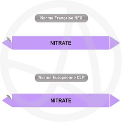 Repérage de tuyauterie Nitrate reperage marqueur tuyauterie vinyle