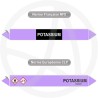 Repérage de tuyauterie Potassium reperage marqueur tuyauterie vinyle