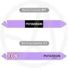 Repérage de tuyauterie Potassium reperage marqueur tuyauterie vinyle