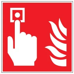 Pictogramme incendie Point d'alarme incendie F005