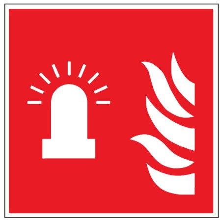 Pictogramme incendie Feu clignotant F018