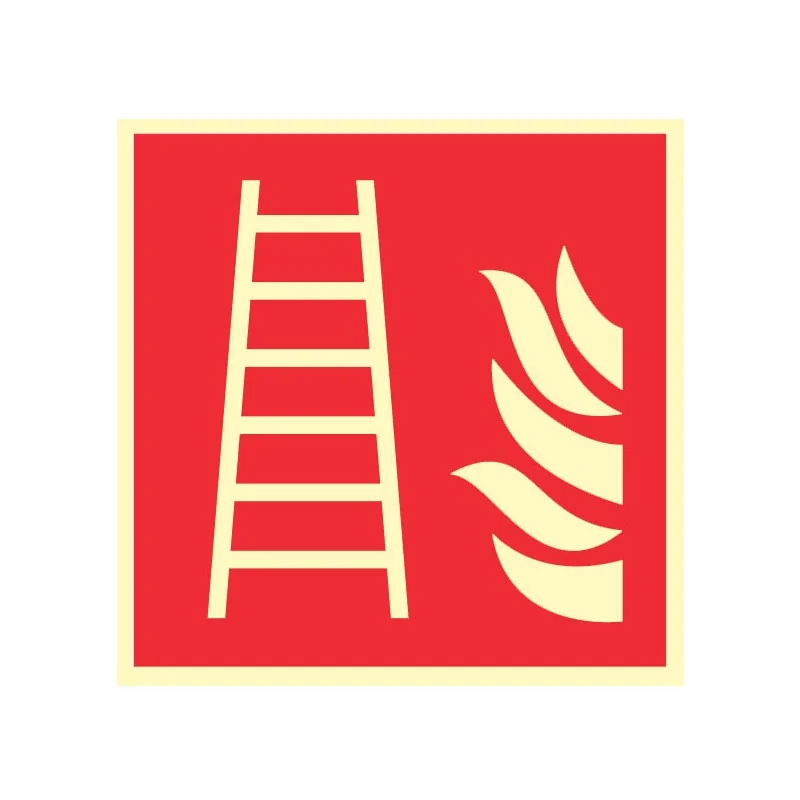 Pictogramme incendie Echelle d'incendie F003 - Photoluminescent