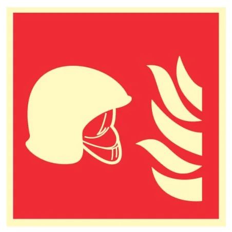 Pictogramme incendie Ensemble d'équipement de lutte contre l'incendie F004B - Photoluminescent