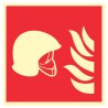 Pictogramme incendie Ensemble d'équipement de lutte contre l'incendie F004B - Photoluminescent