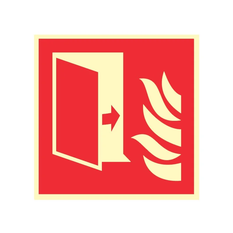 Pictogramme incendie Porte coupe-feu F007 - Photoluminescent