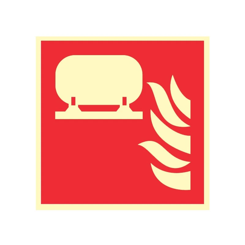 Pictogramme incendie Installation fixe d'extinction incendie F012 - Photoluminescent