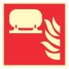 Pictogramme incendie Installation fixe d'extinction incendie F012 - Photoluminescent