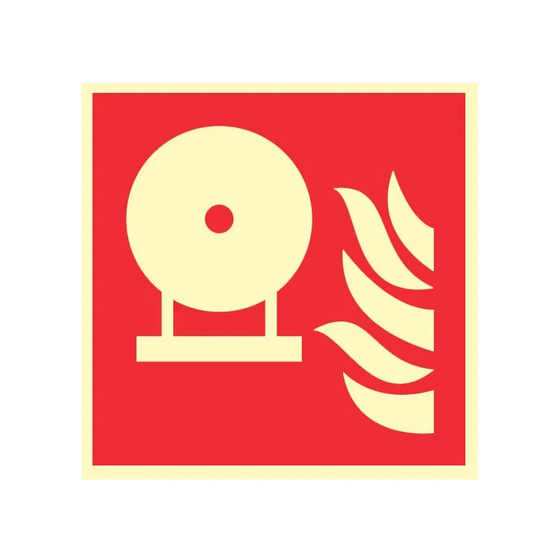 Pictogramme incendie Extincteur d'incendie fixe F013 - Photoluminescent
