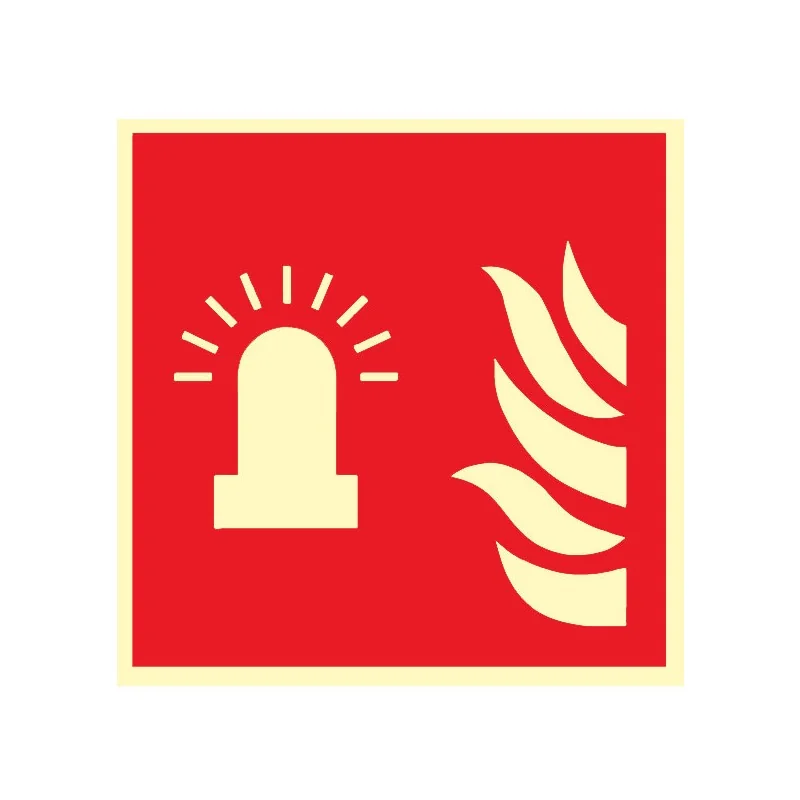 Pictogramme incendie Feu clignotant F018 - Photoluminescent