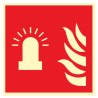 Pictogramme incendie Feu clignotant F018 - Photoluminescent