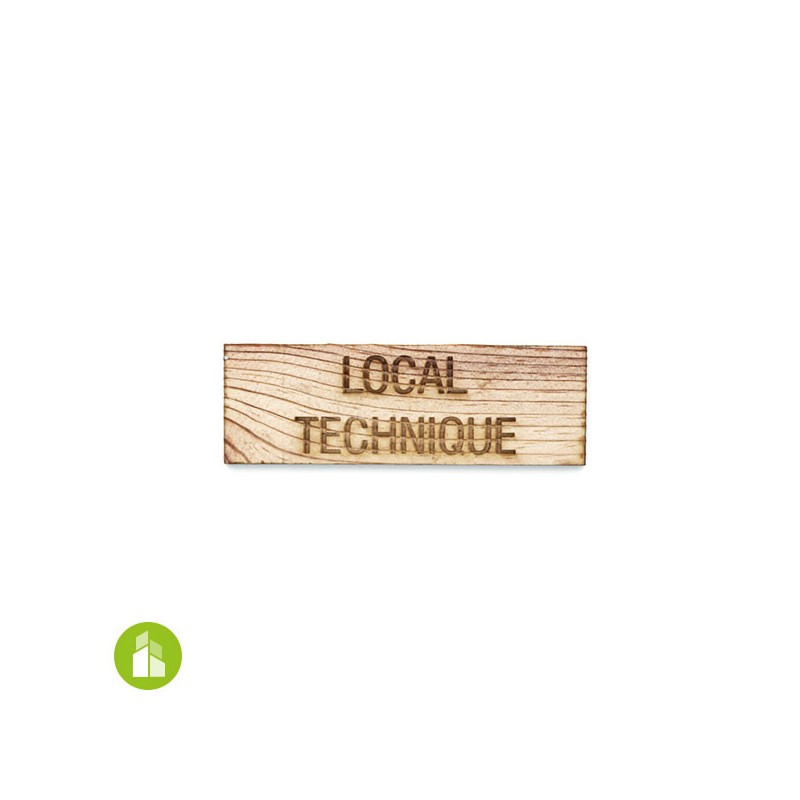 Plaque de porte - Palette recyclée