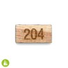 Plaque de porte - numero de logement - Palette recyclée