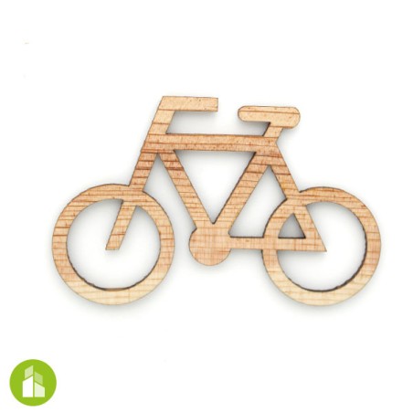 Pictogramme découpé vélo - Palette recyclée