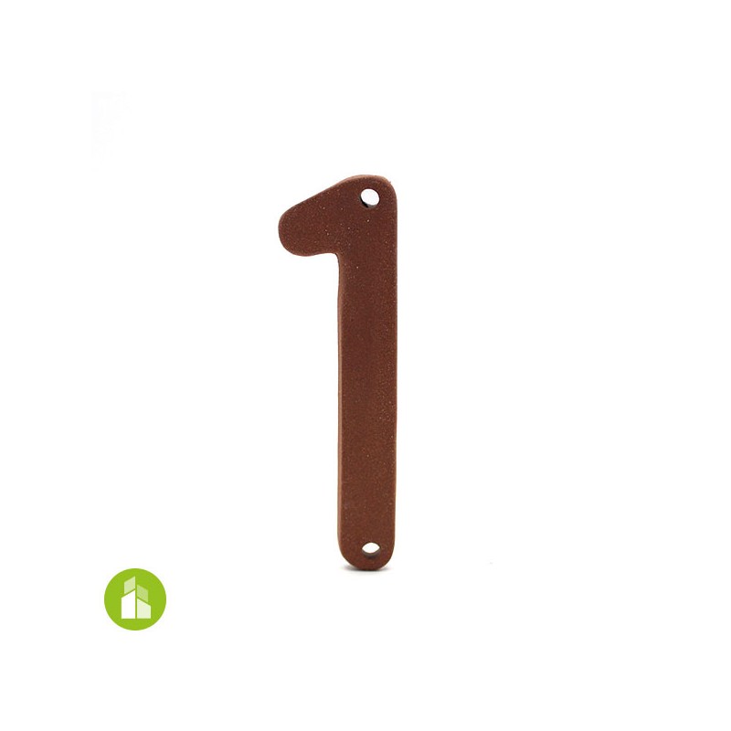 Numéro de logement - céramique terracotta
