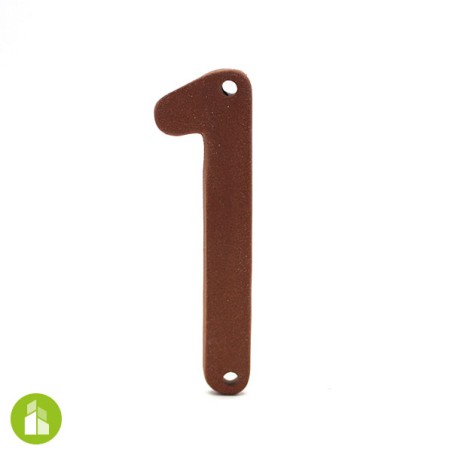 Numéro de logement - céramique terracotta Numéro de logement - céramique terracotta