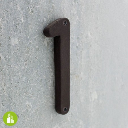 Numéro de logement - céramique noire