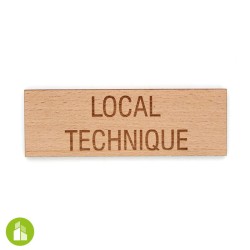 Plaque de porte - bois massif
