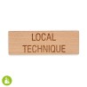 Plaque de porte - bois massif