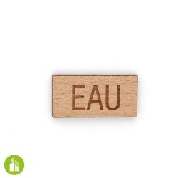 Etiquette de gaine technique - bois massif
