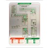 Sécurité incendie Plan d'évacuation sur Dibond