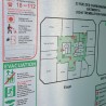 Plan d'évacuation sur Dibond