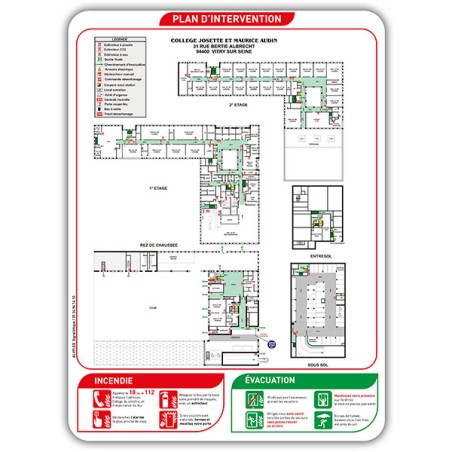 Sécurité incendie Plan d'intervention sur Forex