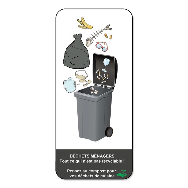 Panneau consigne MEMO TRI SELECTIF