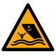 Zone de navigation ISO 7010 – Panneau de danger aquatique
