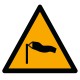 Vents forts ISO 7010 – Panneau de danger météorologique