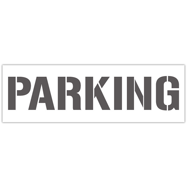 pochoirs de marquage au sol pour signalétique de parking intérieur