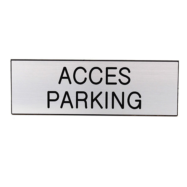 panneau de signalisation d'accès et de circulation pour parking couvert