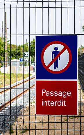 passage interdit chantier