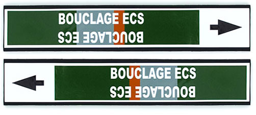 marqueurs de tuyauterie pour surfaces difficiles