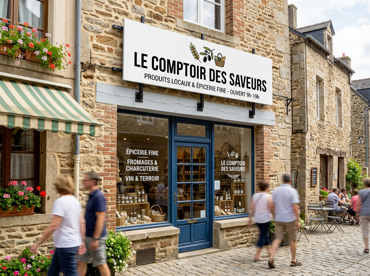 enseigne de façade et enseigne de magasin 