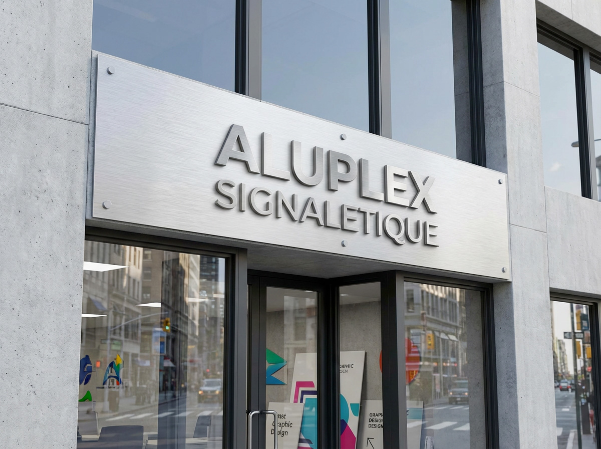 enseigne professionnelle en aluminium