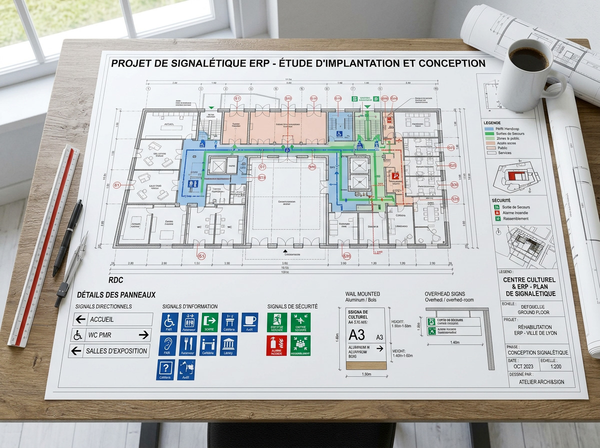 projet de création signalétique professionnelle pour vos bureaux ou entreprise