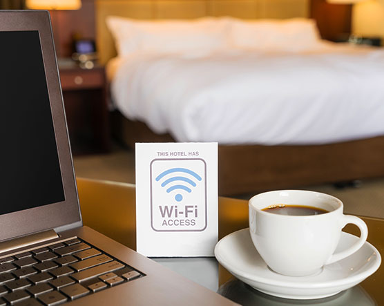 affichage wifi hotel