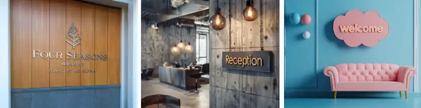 le design de la signaletique des hotels