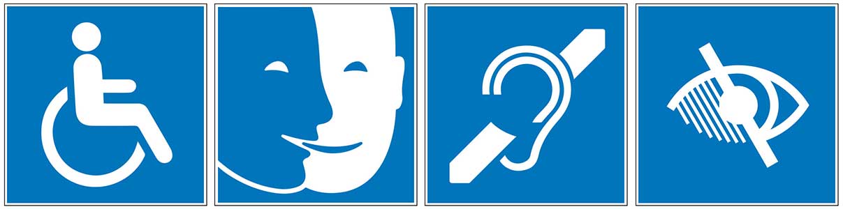 les 4 types de handicape