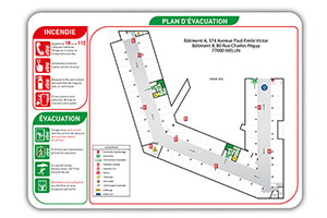 plan évacuation sécurité incendie