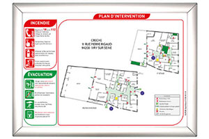 plan intervention clic clac sur cadre aluminium